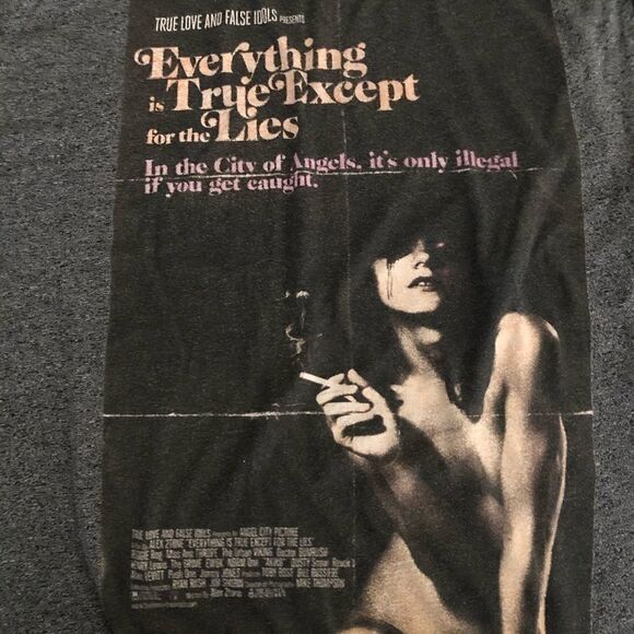 TLFI Brand Movie Poster Graphic T-Short Grey L - Picture 2 of 5